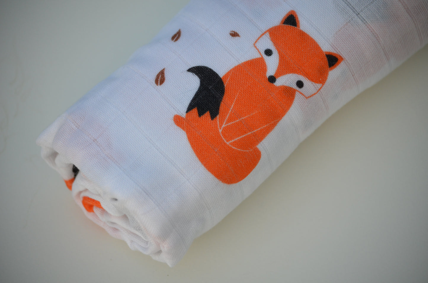 Fenella the Fox Muslin Swaddle  {From the The Aesop’s Fables Collection ® - 'Fox and the Lion'}