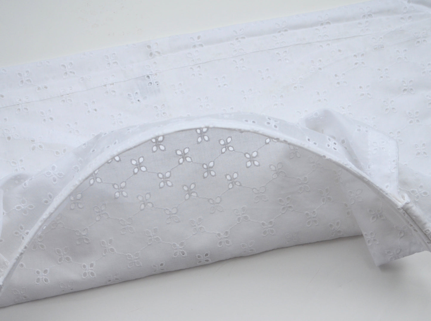 Pure White Broderie Anglaise (Embroidered Cotton) Nursing cover / Breastfeeding cover