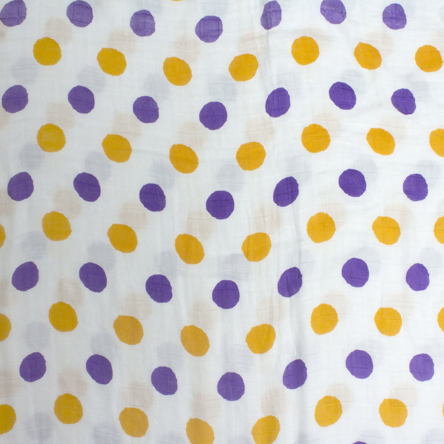 Purple and Gold Dotty Dots Bamboo Swaddle