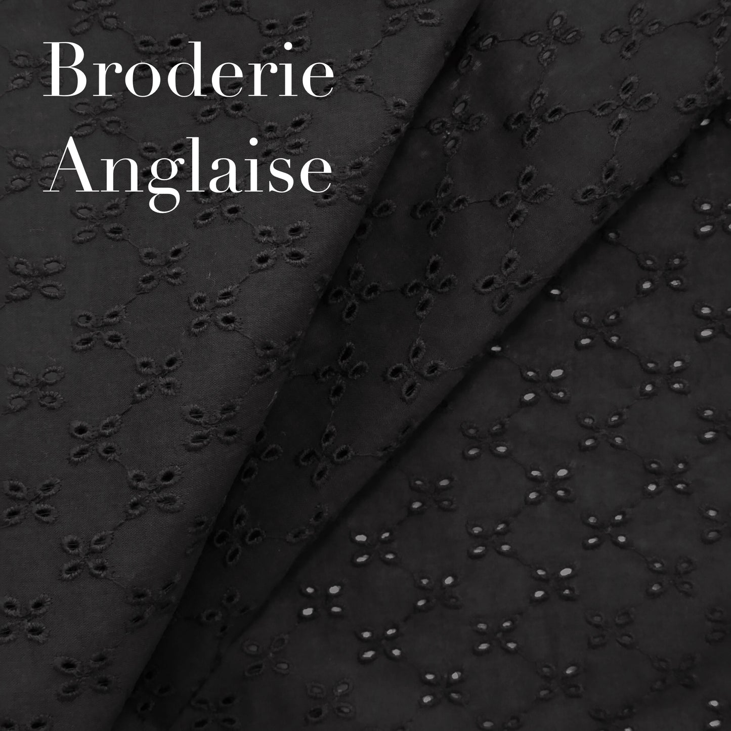 Midnight Black Broderie Anglaise nursing cover